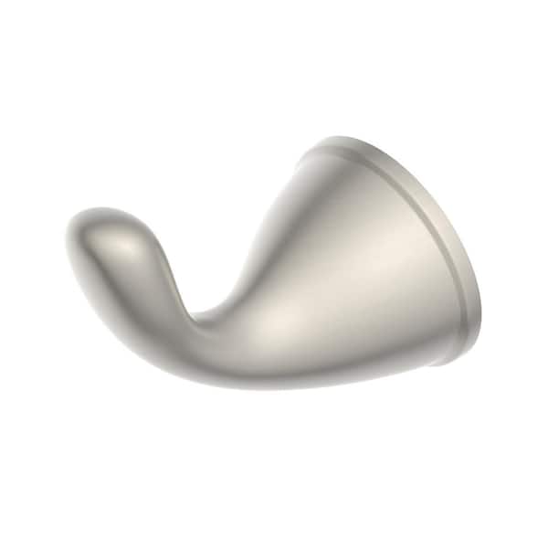 Alima Traditional Wall Mounted Bathroom Robe Hook in Brushed Nickel Finish