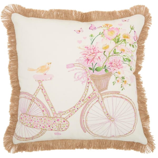 Mina Victory Lifestyles Multicolor 18 in. x 18 in. Throw Pillow