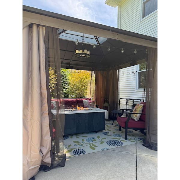 Sunjoy 11 ft. x 13 ft. Grayden Cedar Framed Gazebo with