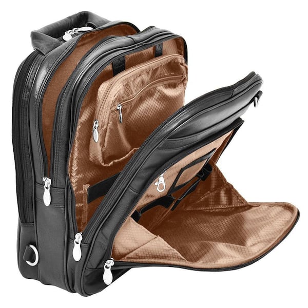 McKLEIN Lincoln Park Full Grain Cashmere Napa Leather 15 in. Black 3-Way Backpack Laptop Briefcase 41655 - The Home Depot McKLEIN Lincoln Park Full Grain Cashmere Napa Leather 15 in. Black 3-Way Backpack Laptop Briefcase 41655 - The Home Depot