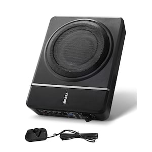 8 in. 240W Underseat Car Subwoofer, Slim Powered Car Subwoofers Under the Seat, Low Profile Audio Sub Built-in Amplifier