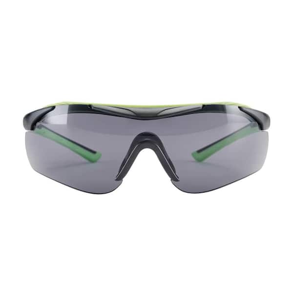 3M Black/Green, Brow Guard Eyewear with Gray Lens