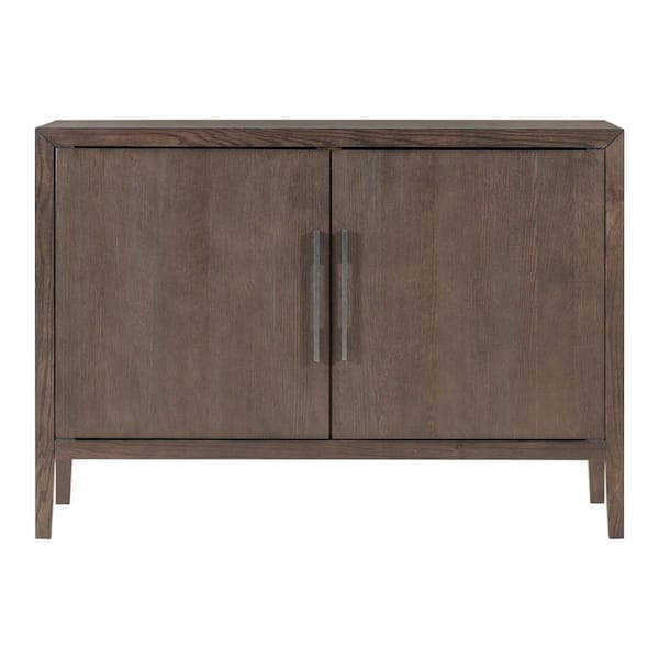 Unbranded 47.2 in. W x 17.7 in. D x 33.5 in. H Brown Linen Cabinet with 2 Metal Handles and 2-Doors