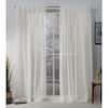 EXCLUSIVE HOME Belgian Snowflake Solid Sheer Double Pinch Pleat / Hidden  Tab Curtain, 30 in. W x 63 in. L (Set of 2) EH8325-01 2-63P - The Home Depot