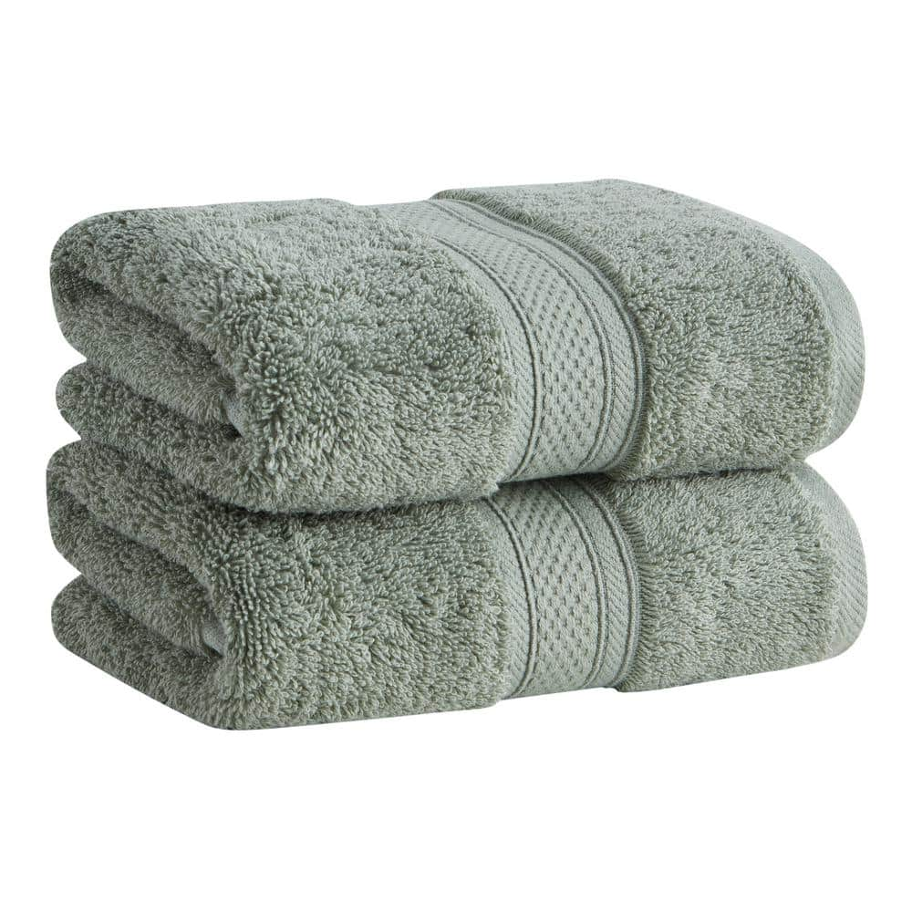 CANNON 100% Cotton Low Twist Hand Towels (16 in. L x 28 in. W), 550 GSM,  Highly Absorbent, Super Soft (2-Pack, Peacock Blue) MSI017900 - The Home  Depot