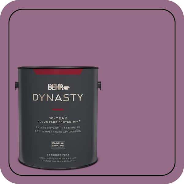 BEHR DYNASTY 1 gal. #M110-6 Sophisticated Lilac Flat Exterior Stain-Blocking Paint & Primer