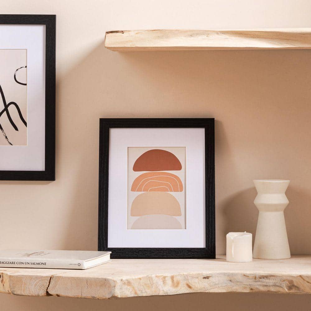 9 x 11 Picture Frame Black MDF Collage Frame for 5 x 7 with Mat or