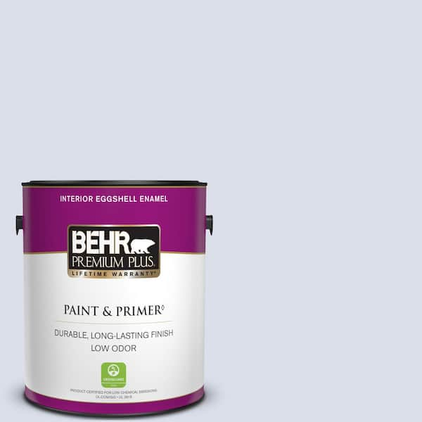 BEHR PREMIUM PLUS 1 gal. #620C-1 Winter Ice Eggshell Enamel Low Odor Interior Paint & Primer