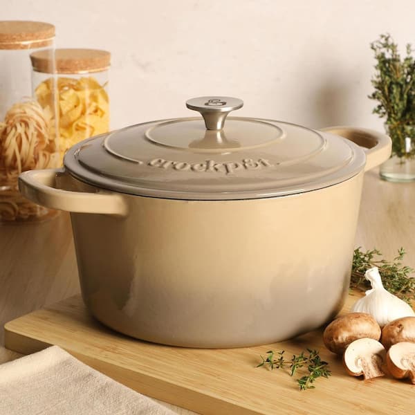 Crock Pot 7 qt. Enameled Cast Iron Dutch Oven with Lid in Gradient