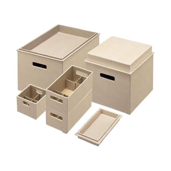 Rubbermaid Bento Loose Linen Storage Box Set (8-Piece)