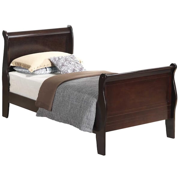  Coaster Home Furnishings Louis Philippe Twin Panel Sleigh Bed  Cappuccino 202411T : Home & Kitchen