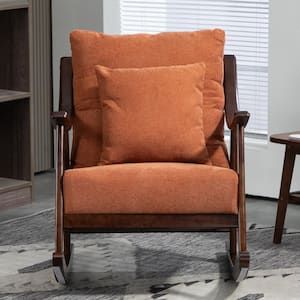 YOFE Light Green Linen Modern Glider Rocking Chair, Living Room Accent ...