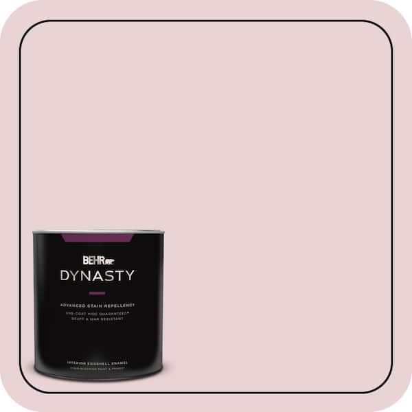 BEHR DYNASTY 1 qt. #S130-1 Beloved Pink Eggshell Enamel Interior Stain-Blocking Paint & Primer