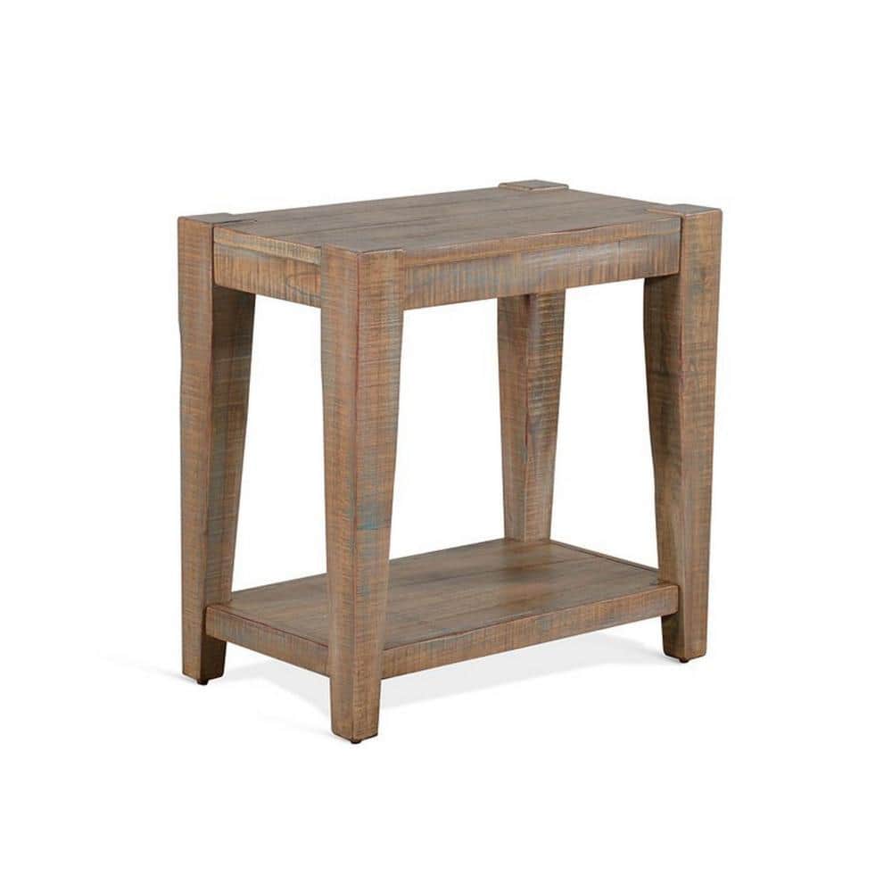 25 in. Brown Round Wood End Table with Tapered legs price history on PriceWatchPro