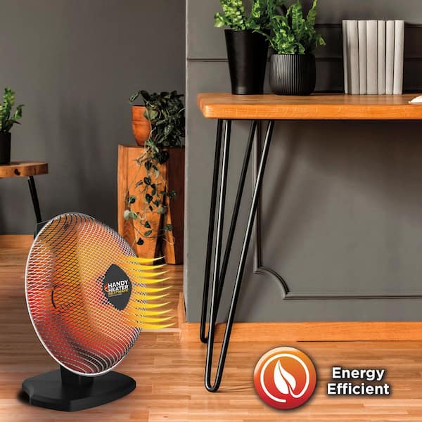 HANDY HEATER 1200-Watt Oscillating Parabolic Heater HEATPO-MC1 - The Home  Depot