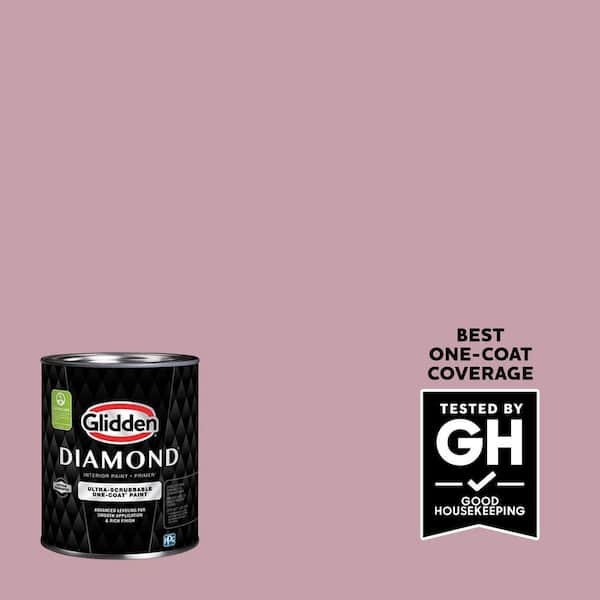 Glidden Diamond 1 qt. PPG1049-4 Lighthearted Rose Eggshell Interior Paint with Primer