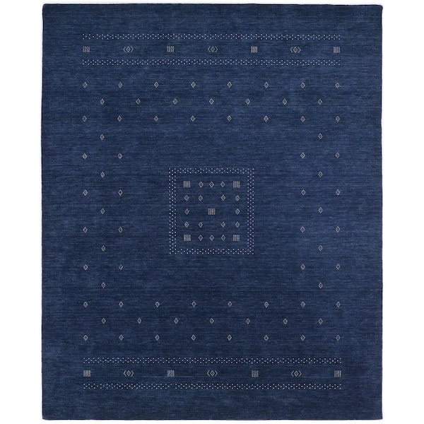 Simi Blue 9 ft. x 12 ft. Tribal Indoor Area Rug