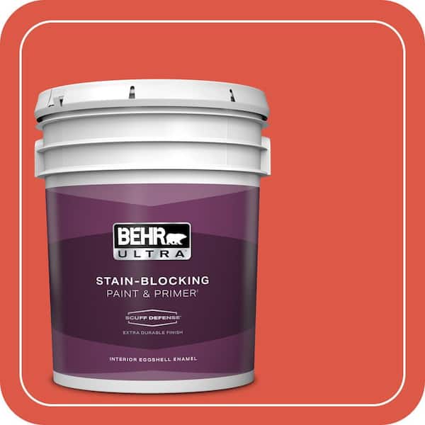 BEHR ULTRA 5 gal. #T12-7 Red Wire Extra Durable Eggshell Enamel Interior Paint & Primer