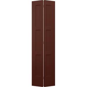 24 in. x 96 in. Birkdale Black Cherry Stain Smooth Hollow Core Molded Composite Interior Closet Bi-fold Door