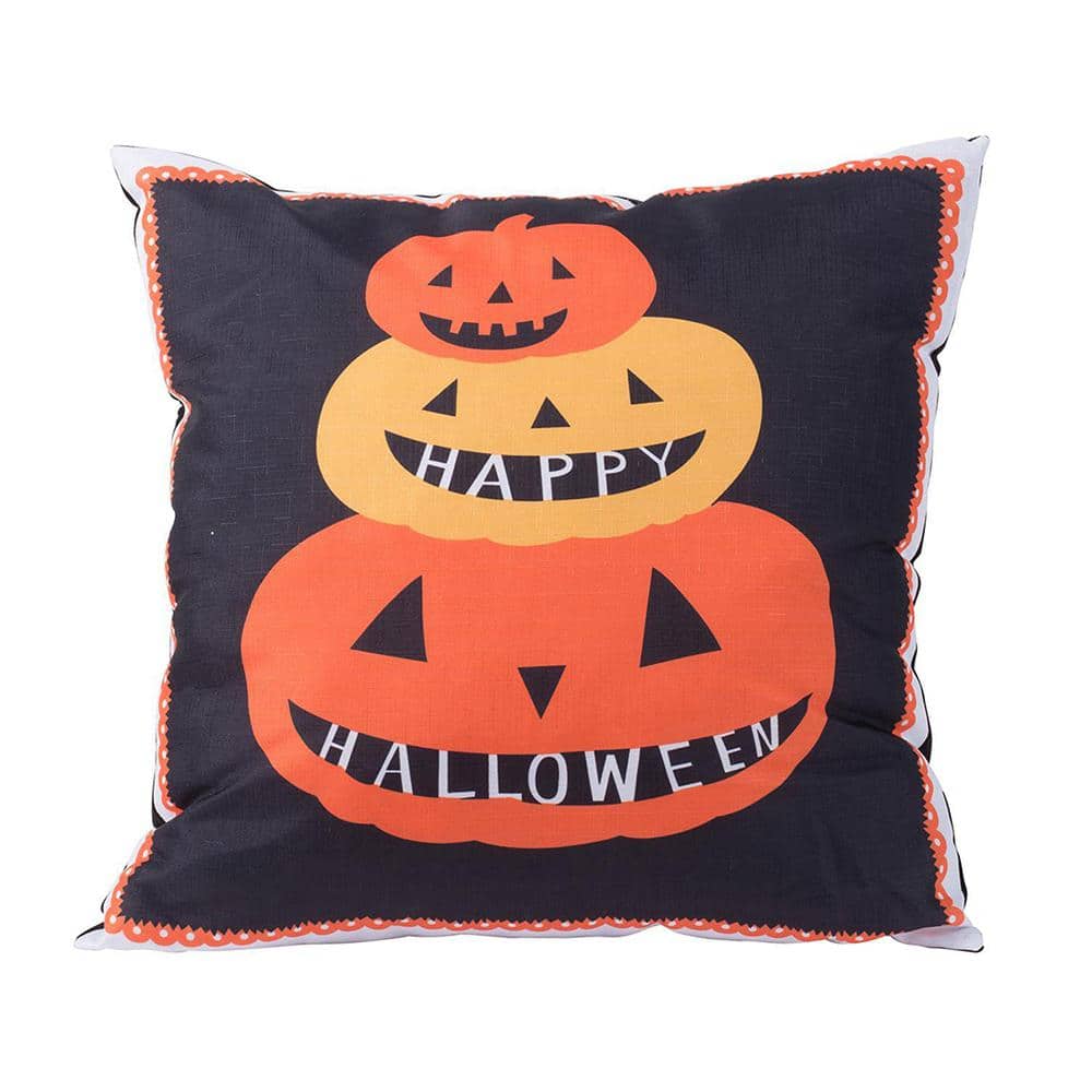 Spooky Halloween Pumpkin Sublimation Pillow Design PNG