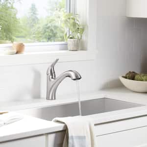 Jolt Single Handle Standard Kitchen Faucet in Vibrant Stainless