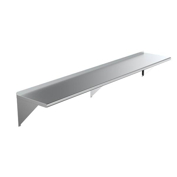 18 X 72 Stainless Steel Wall Mount Shelf