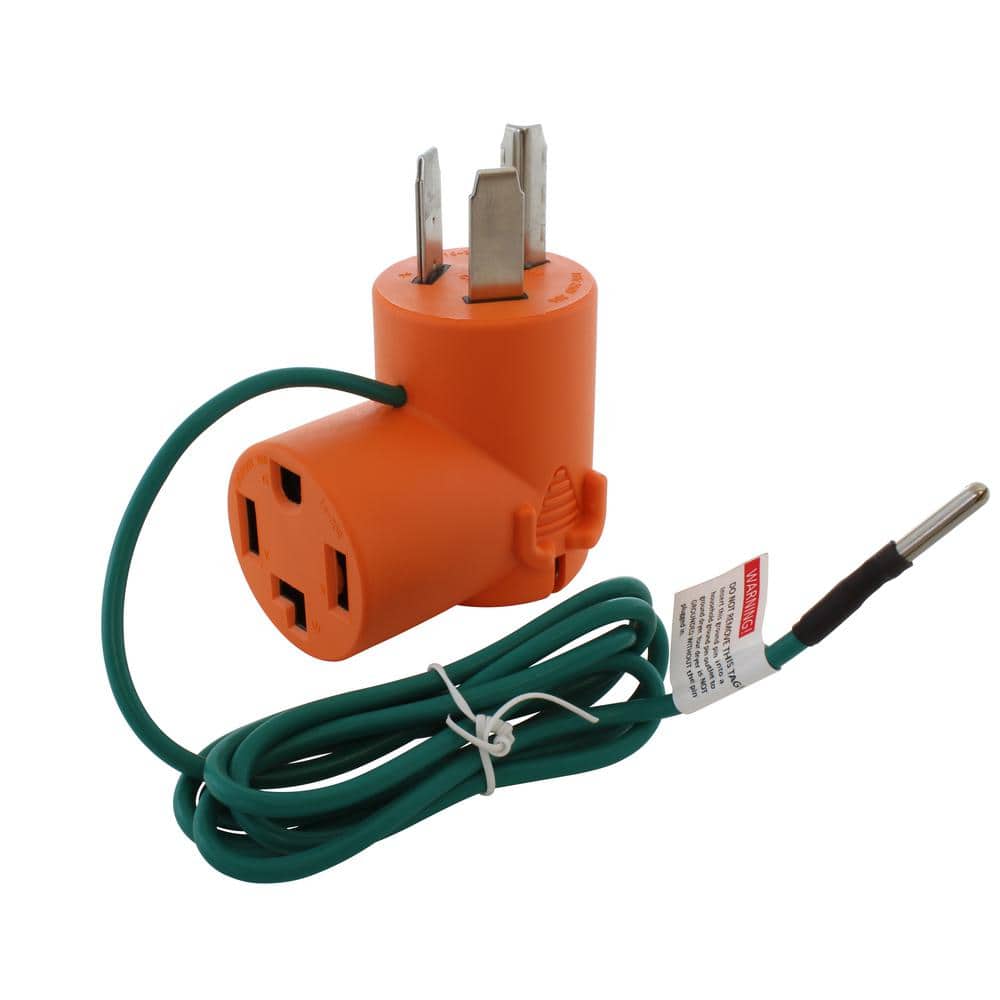 AC WORKS Dryer Adapter 3-Prong 30 Amp Dryer Plug to 4-Prong Dryer