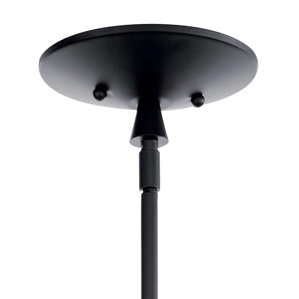 Torvee Geometric 6-Light Medium Chandelier in Black Finish