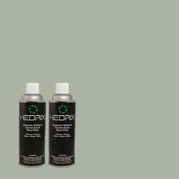 Hedrix 11 oz. Match of 490F-4 Gray Morning Gloss Custom Spray Paint (2-Pack)