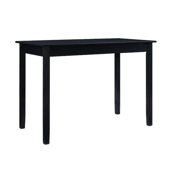 Rodman Dark Charcoal Wood 52 in. 4-Leg Counter Height Dining Table Seats 4