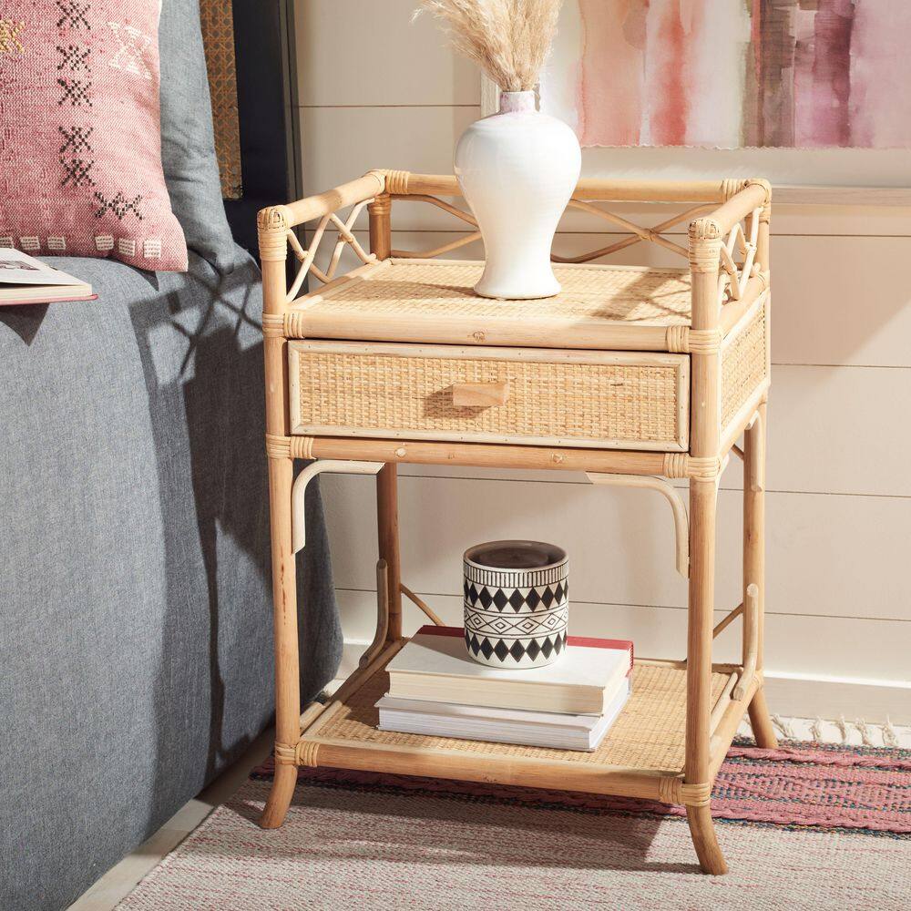Rumi Natural 1-Drawer Nightstand price history on PriceWatchPro