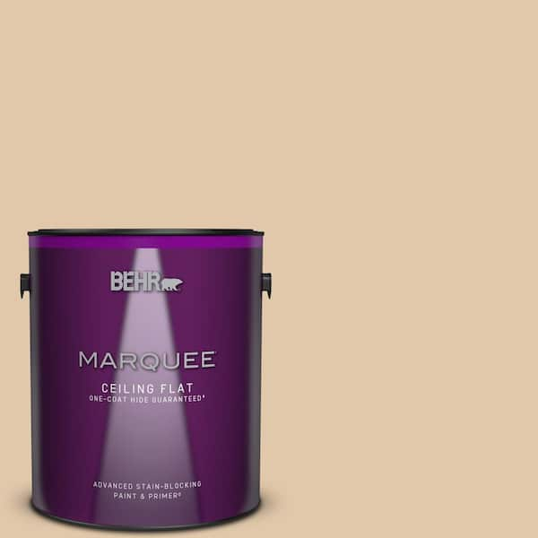 BEHR MARQUEE 1 gal. #MQ2-08 Irish Cream One-Coat Hide Ceiling Flat Interior Paint & Primer