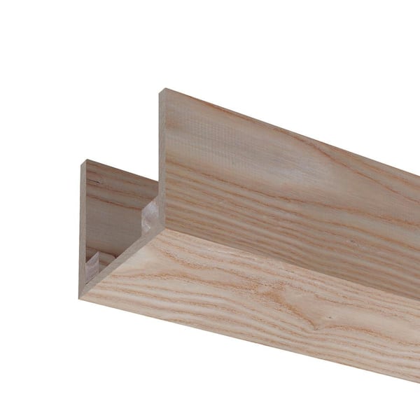 Ornamental Mouldings 5.5 in. W x 5.5 in. H x 92 in. L Natural Ash Box Faux Beam