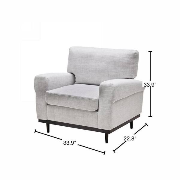 white single seater sofa