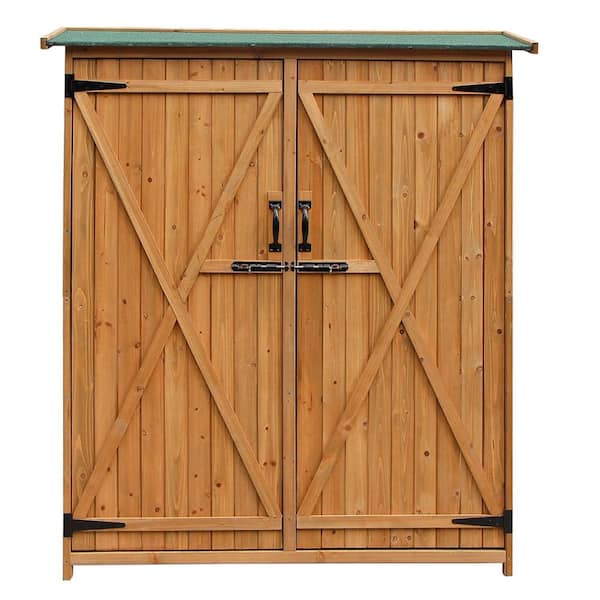 Karl Home 55 In. X 20 In X 64 In. Wooden Storage Shed 284835157638 