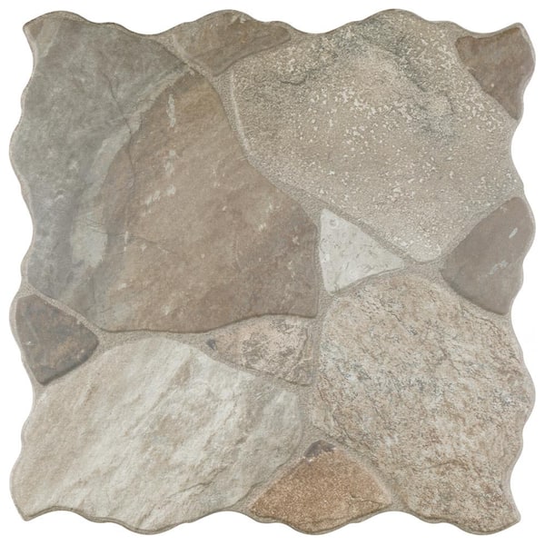 Merola Tile Canet Gris 17 in. x 17 in. Porcelain Floor and Wall Tile (12.24 sq. ft./Case)