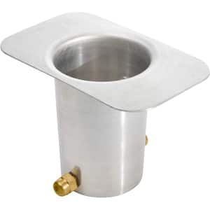 Aluminum Gutter Adapter Set with Brass Bolt (Mill Finish)