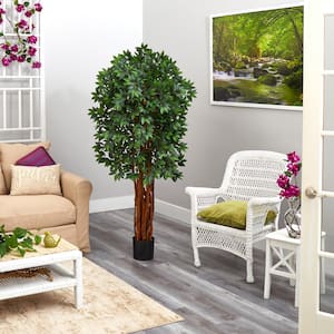 5.5 ft. Lychee Artificial Tree with Natural Trunk