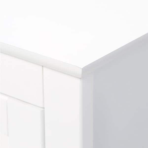 28-1/2 in. W x 36 in. H x 12-1/2 in. D Wood Bathroom Linen Storage Floor Cabinet in White 28-1/2 in. W x 36 in. H x 12-1/2 in. D Wood Bathroom Linen Storage Floor Cabinet in White