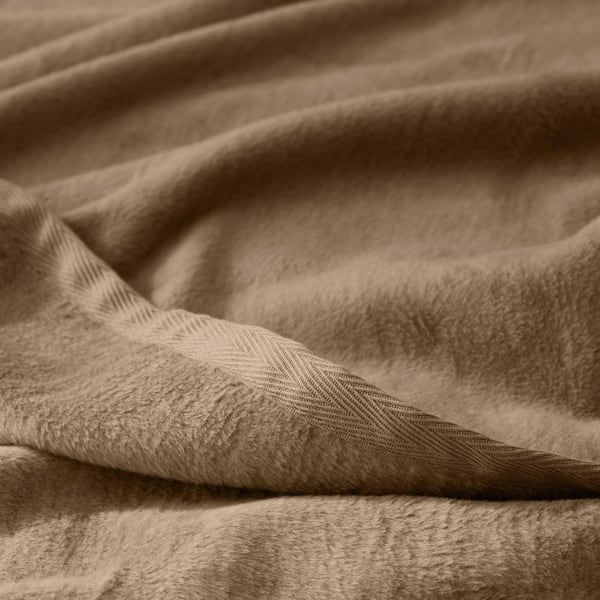 Company Cotton Acrylic Fleece Collection Gold Fleece King/California King Woven Blanket