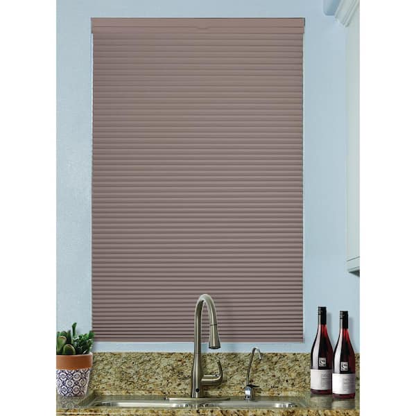 BlindsAvenue Sticks and Stones Cordless Top Down/Bottom-Up Blackout Cellular Fabric Shade 9/16 in. Single Cell 47.5 in. W x 72 in. L