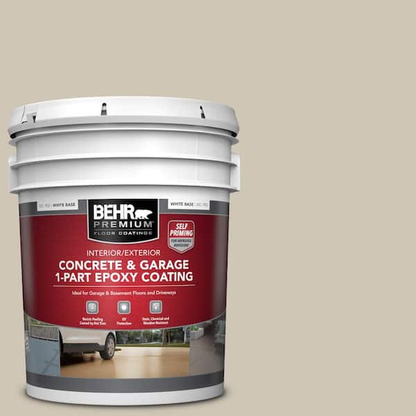 5 gal. #N310-3 Sandstorm Self-Priming 1-Part Epoxy Satin Interior/Exterior Concrete and Garage Floor Paint