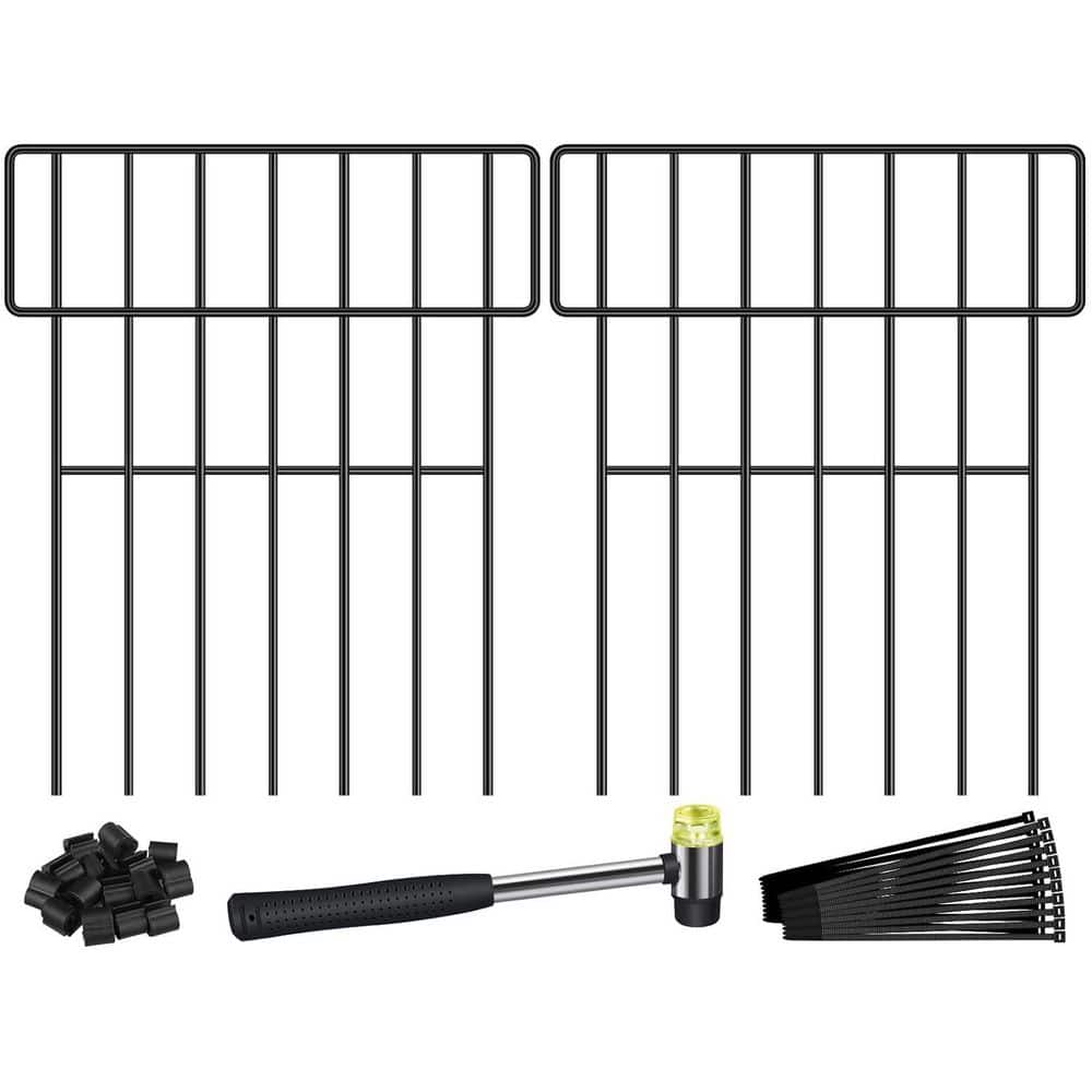 Upgrade Animal Barrier Fence 3 in. Rustproof Iron Garden Fence 10.8ft L No-Dig Ground Defense 10 Pack price history on PriceWatchPro