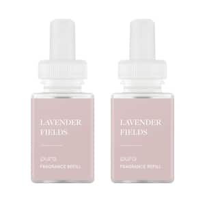 Lavender Fields - Fragrance Refill for Smart Fragrance Diffusers - Up to 120-Hours Per Vial (2-Pack) Pink