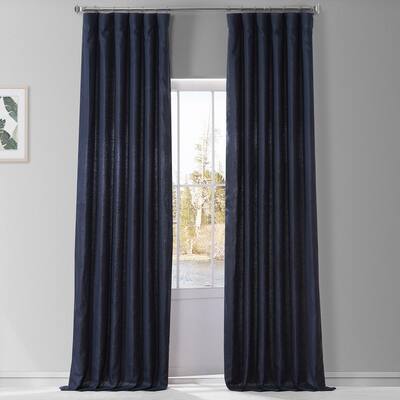 Blue Linen Curtains Window, Blue Linen Curtains