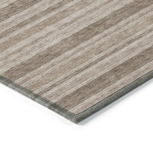 Chantille ACN531 Taupe 10 ft. x 14 ft. Machine Washable Indoor/Outdoor Geometric Area Rug