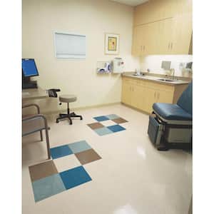 Imperial Texture VCT 12 in. x 12 in. Mint Cream Standard Excelon Commercial Vinyl Tile (45 sq. ft. / case)