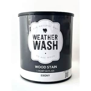 640 oz. Ebony WeatherWash Aging Water-Based Interior Wood Stain