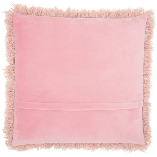 Pink shag online pillow