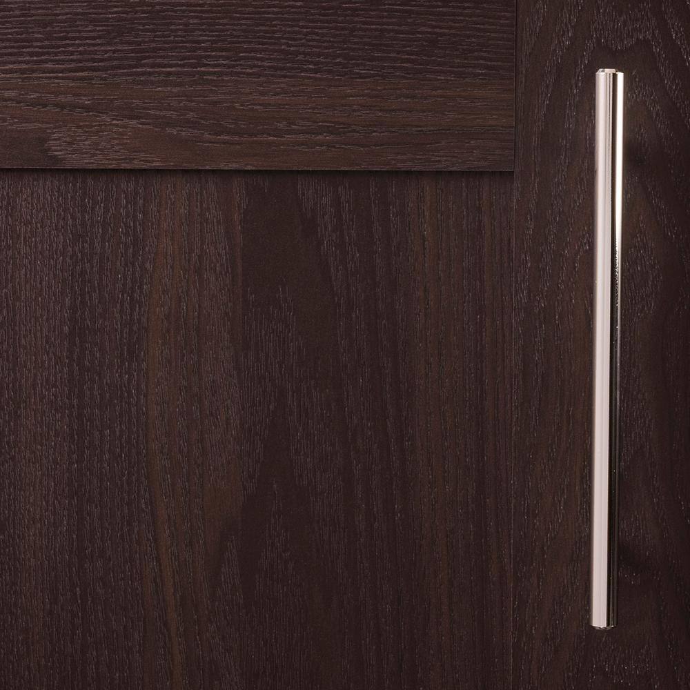 8.63-Inch Chrome Cylindrical Bar Pulls with Mounting Hardware